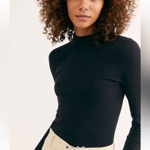 free people rickie top black
